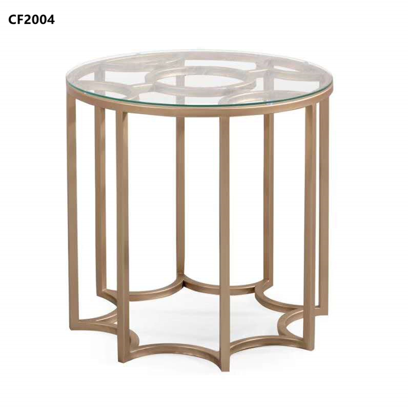 Boční stolek z nerezové oceli, boční stolek z tepaného železa Hotelový nábytek Hotelové doplňky